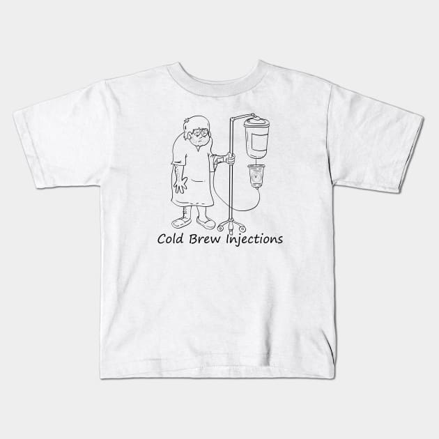 COLD BREW INJECTIONS Kids T-Shirt by Grizzy Shop